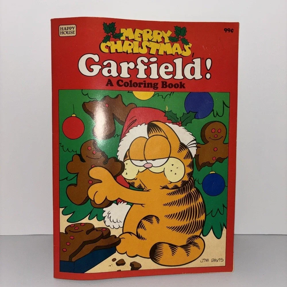 1984 Garfield Merry Christmas Coloring Book Jim Davis